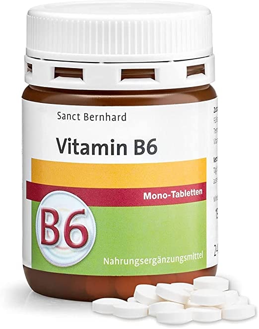 Sanct Bernhard Vitamin-B6-Mono-Tabletten | Vegan | 10mg pro Tablette | 240 Stück