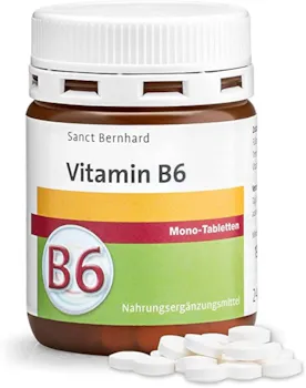 Sanct Bernhard Vitamin-B6-Mono-Tabletten | Vegan | 10mg pro Tablette | 240 Stück
