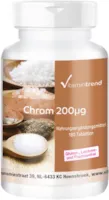 Vitamintrend Chrom 200mcg - Chrom picolinat - 180 Tabletten - ! FÜR 6 MONATE ! - vegan - hochdosiert