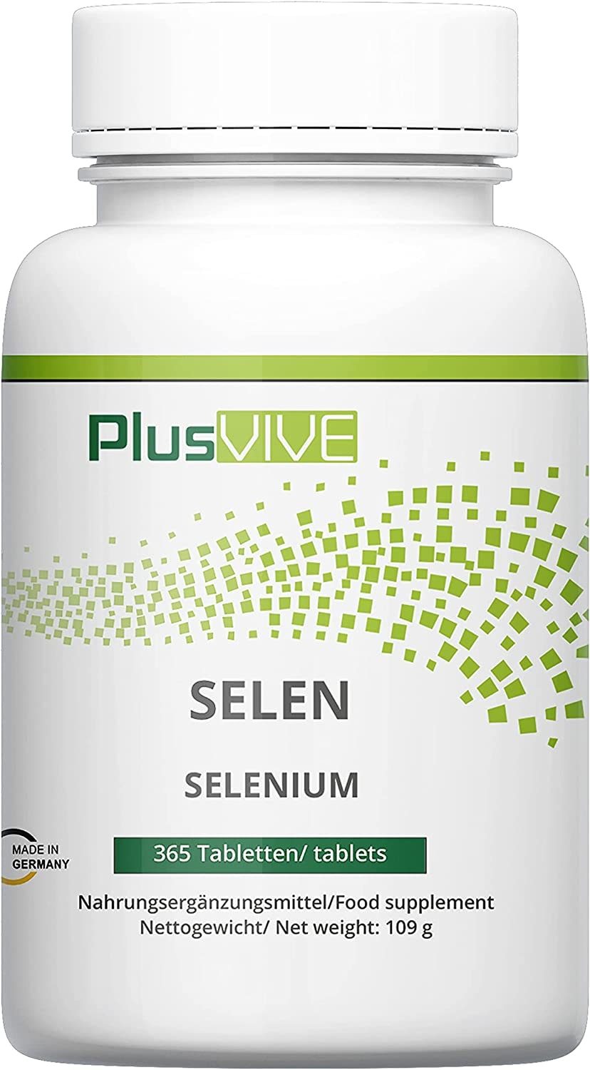 PlusVive, Natriumselenit und Selen Methionin Tabletten, 100 µg, 365 Tabletten