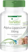 fairvital - Alpha Liponsäure Kapseln 300mg (Alpha-lipoic acid, ALA) - für 3 Monate - HOCHDOSIERT - 90 Softgels