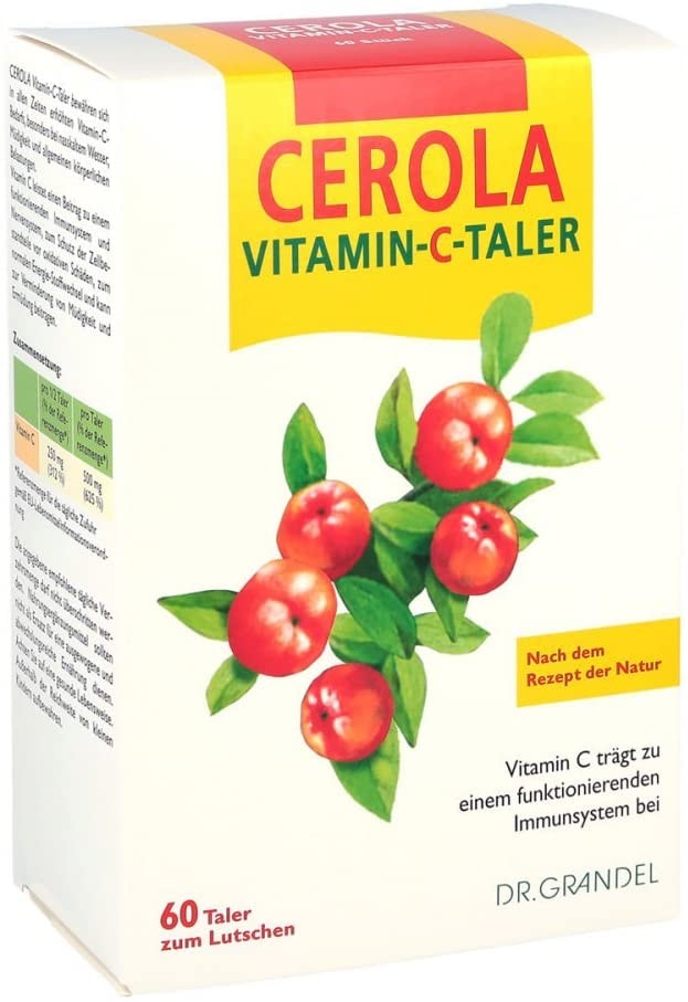 Dr. Grandel Cerola Vitamin C Taler zum Lutschen, 60 St. Lutschtabletten
