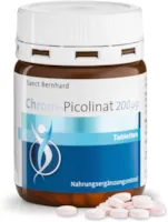 Sanct Bernhard Chrom-Picolinat-200 µg-Tabletten, vegan, Inhalt 250 Tabletten