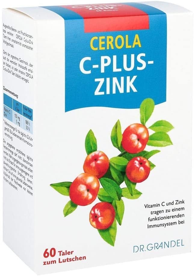 Dr. Grandel Cerola C-plus Zink Taler - Vitamin C + Zink, 60 Stück