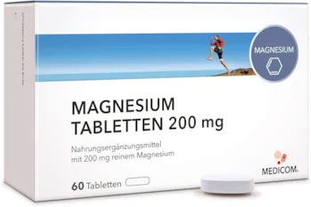 MEDICOM NOBILIN Magnesium 60 Tabletten – VEGAN – 200 mg reines Magnesiumcarbonat • 2-Monatsvorrat • Bekannt aus Ihrer APOTHEKE