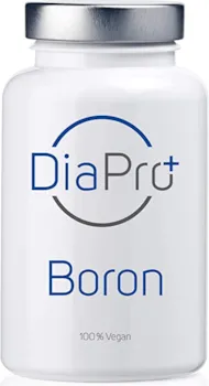 DiaPro Boron Hochdosierte Boron-Tabletten mit 3 mg Bor pro Tablette aus Natriumborat 365 Stück Jahresvorrat 100% Vegan Laborgeprüft Hergestellt in Deutschland