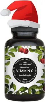 Feel Natural Acerola Kapseln - Natürliches Vitamin C - 180 vegane Kapseln