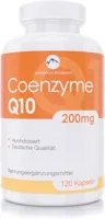 Alparella Elements Coenzym Q10 Supplement Hochkonzentriert - 100% Vegan - 200 mg Q10 pro Kapsel - 4 Monatsvorrat mit 120 Kapseln pro Packung