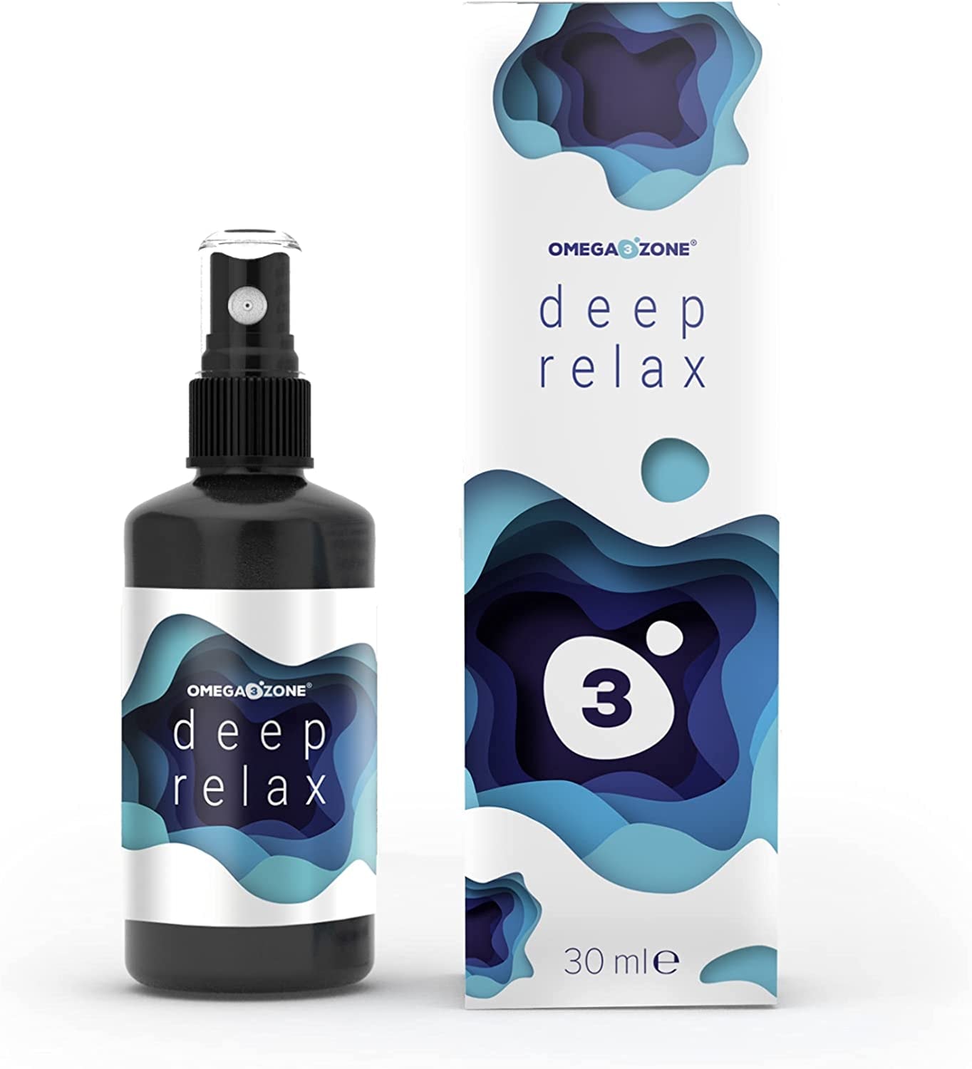 omega3zone Deep Relax Melatonin Einschlafspray - Premium Melatonin Spray als Einschlafhilfe - Natürliches Schlafspray mit Vitamin B Komplex - Sleep Spray ohne Alkohol - 1 x 30ml