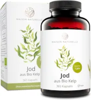 Produktbild von MAISON NATURELLE® Bio Kelp (Natürliches Jod) - 365 Kapseln - 200μg JOD je Kapsel - Kelp Braunalgen Kelp Vegan Jod Kelp Organic Kelp Kelpalge Jod Algen Kapseln