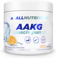 Bewertung ALLNUTRITION AAKG Muscle Pump V2.0 Nahrungsergänzungsmittel Sportler Sauerstoffversorgung Muskelgewebes Zunahme Muskelmasse Arginin-Alpha-Ketoglutarat Taurin Vitamin B1 300g Orange