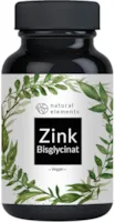 natural elements Zink-Bisglycinat (Zink-Chelat) von Albion® 25mg Zink 365 Tabletten Premium Laborgeprüft hochdosiert