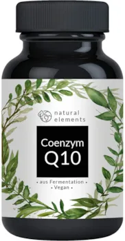 natural elements Coenzym Q10 200mg pro Kapsel 120 vegane Kapseln Hochwertiges Q10 aus pflanzlicher Fermentation Laborgeprüft hochdosiert vegan