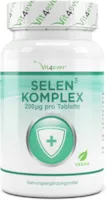 ‎Vit4ever - Selen 3-fach Komplex - 365 Tabletten mit je 200 µg - Premium: Natriumselenit, L-Selenmethionin, Selenhefe - Vegan - Hochdosiert - Laborgeprüft