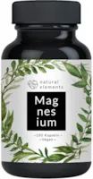 Bewertung natural elements Premium Magnesiumcitrat 2320mg davon 360mg elementares Magnesium pro Tagesdosis 180 Kapseln laborgeprüft und hochdosiert
