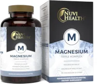 Nuvi Health Magnesium Komplex 240 Kapseln 375 mg elementares Magnesium je Tagesdosis - Magnesiumbisglycinat, Magnesiumcitrat, Magnesiummalat - Vegan - Hochdosiert - Laborgeprüft
