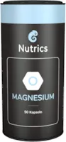 Nutrics I Magnesium Kapseln I 360 mg Magnesium hochdosiert I Monatsvorrat I 100% Vegane Inhaltsstoffe I Made in Germany