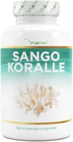 Vit4ever - Sango Meereskoralle - 180 Kapseln (2 Monate) - Natürliche Quelle für Kalzium (20%) & Magnesium (10%) im körpereigenen Verhältnis von 2:1 - Hochdosiert - Laborgeprüft