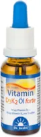 Bewertung Dr. Jacob's Vitamin D3K2 Öl forte 20 ml 50 µg Vitamin D3 (2000 I.E.) 50 µg Vitamin K2 (Menachinon-7) pro Tropfen 640 Portionen gut für Knochen Muskeln und Immunsystem vegetarisch