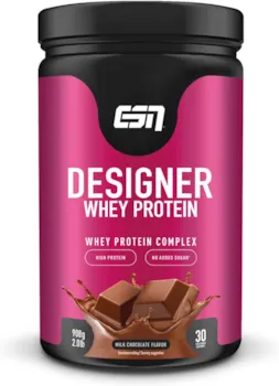 ESN Designer Whey Protein Pulver Molkeproteinkonzentrat und Molkeproteinisolat Milchschokolade, 908g Dose