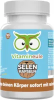 Vitamineule - Selen Kapseln - 200µg - hochdosiert - Qualität aus Deutschland - ohne Zusätze - vegan - laborgeprüft - reines Natriumselenit - kleine Kapseln statt Tabletten - hohe Bioverfügbarkeit - Vitamineule®
