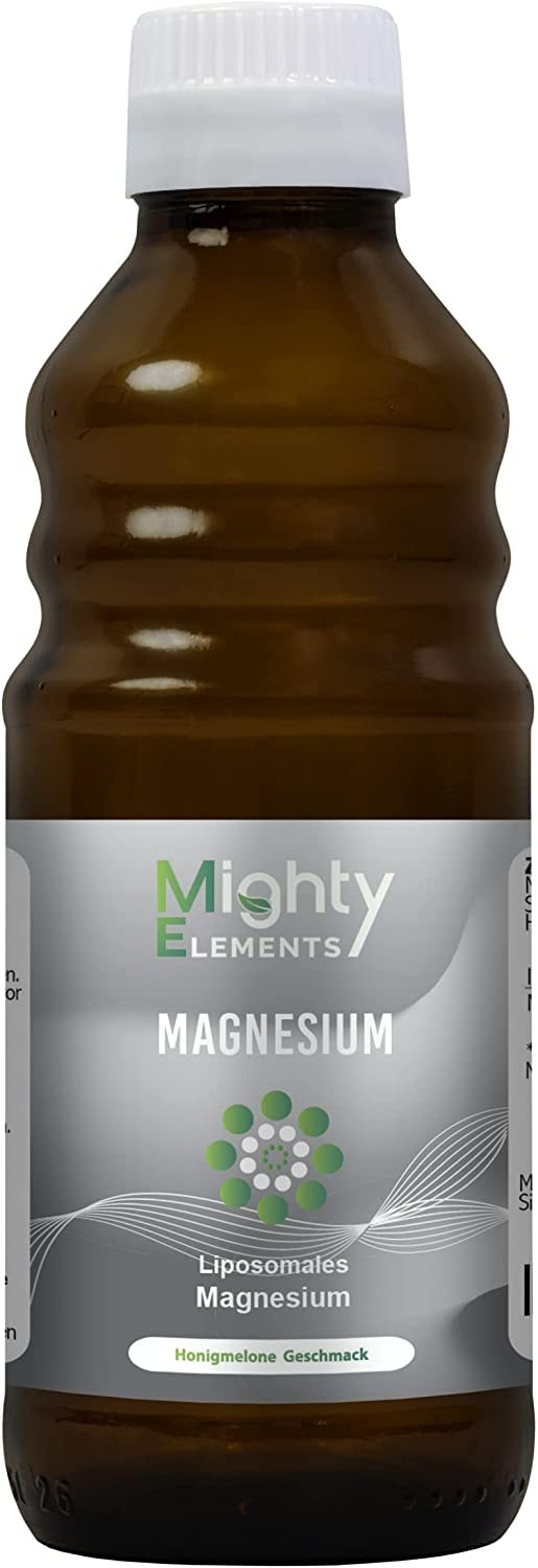 Mighty Elements - Liposomales Magnesium I 200 mg Magnesium I vegan I 250 ml Glasflasche I hochdosiert I hohe Bioverfügbarkeit I In Deutschland hergestellt I Mighty Elements