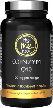 its me.now Coenzym Q10 Kapseln hochdosiert 100mg CoQ10 pro Kapsel 60 Kapseln im 2 Monatsvorrat hohe Bioverfügbarkeit, laborgeprüft, ohne Zusätze in Deutschland hergestellt