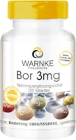 WARNKE VITALSTOFFE Gesundheitsprodukte Bor 3 mg, Boron 100 Tabletten, vegi, 1er Pack (1 x 35 g)