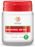 Vitals - Ubiquinol 200 mg, die biologisch aktive Form von Q10. Einmalig hohe Dosis von Ubiquinol.