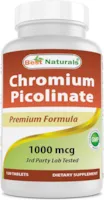 Best Naturals Chromium 1000 mcg 120 Tablets