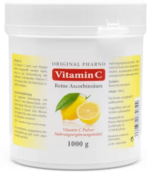 Original Pharno Vitamin C Pulver - Reine Ascorbinsäure - Apotheken Qualität 1 kg