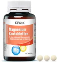Magnesium Kautabletten | Für eine ergänzende Magnesiumzufuhr · Wohlschmeckend und mit Vitamin C | Nahrungsergänzungsmittel | 200 Tabletten