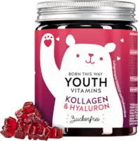 Bears with Benefits - Kollagen & Hyaluron Gummibären zuckerfrei - Hochkonzentrierter Anti Aging Komplex mit Kollagen, Hyaluron, Coenzym Q10, Antioxidantien (90St)