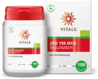 Produktbild von Bewertung VITALS Jod Biologisch 100 Kapseln aus Biologischem Knotentang 100% Vegan