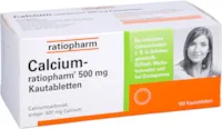 Ratiopharm - Calcium-ratiopharm 500mg Kautabletten, 100 St